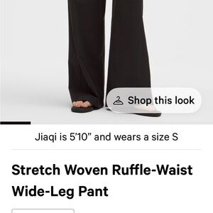 lululemon athletica Black Stretch Wide-Leg Pants